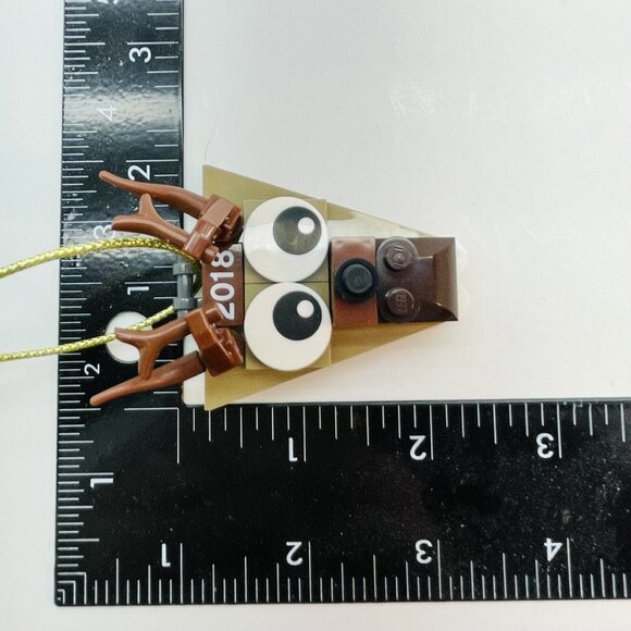 LEGO Christmas Ornament 2018 Reindeer Head 28 Pieces By 2005 Lego Group Read! - Picture 7 of 12